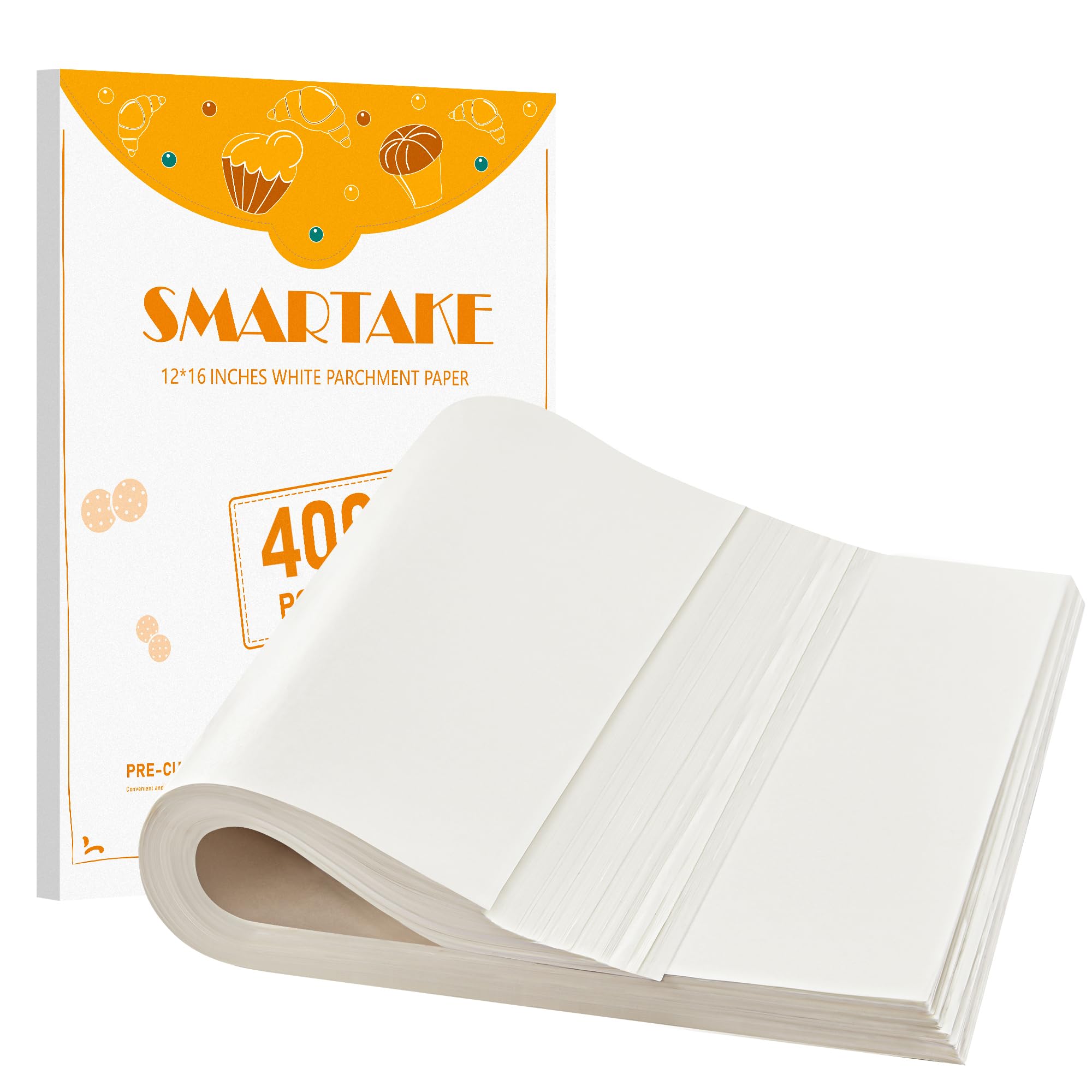Parchment Paper 400mm×600mm Amazon.com: SMARTAKE 400PCS Parchment Paper Sheets, 12 x 16 IN Pre